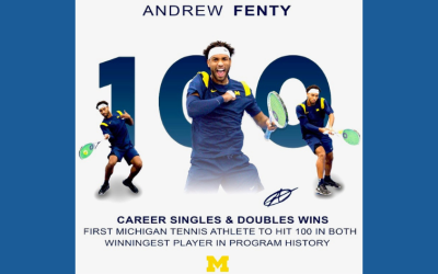 JTCC Alumnus Andrew Fenty Becomes Winningest Player in University of Michigan History